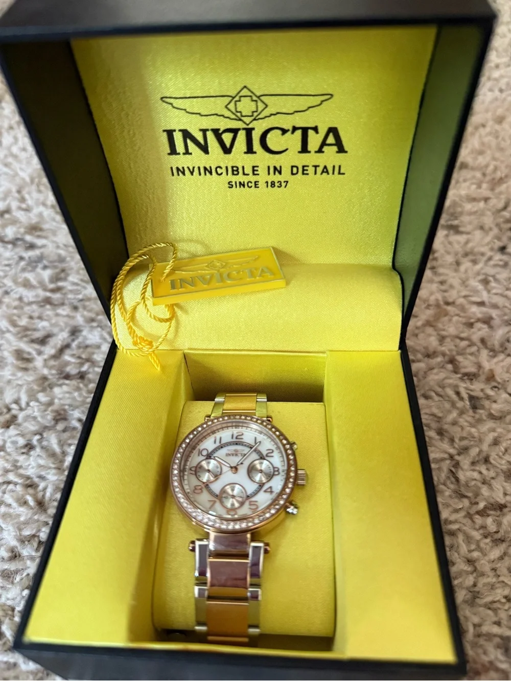 Invicta Angel Chronograph Two-Tone Watch 30966 – Like New in Box